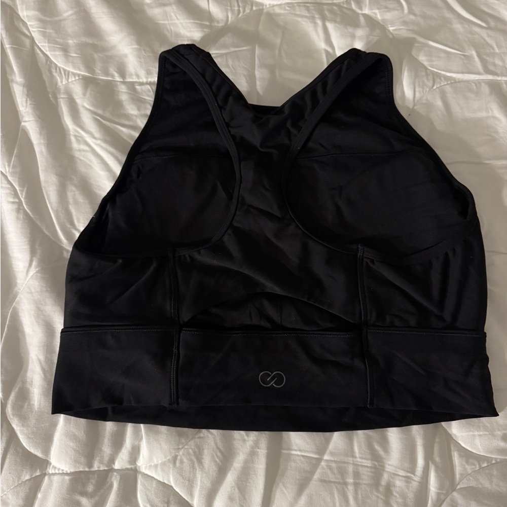 CALIA Black Sports Bra with Wide Straps